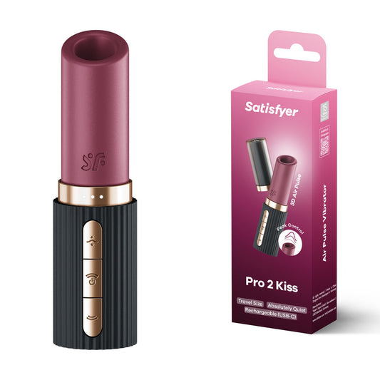 Satisfyer Pro 2 Kiss - /Black USB Rechargeable Air Pulse Stimulator