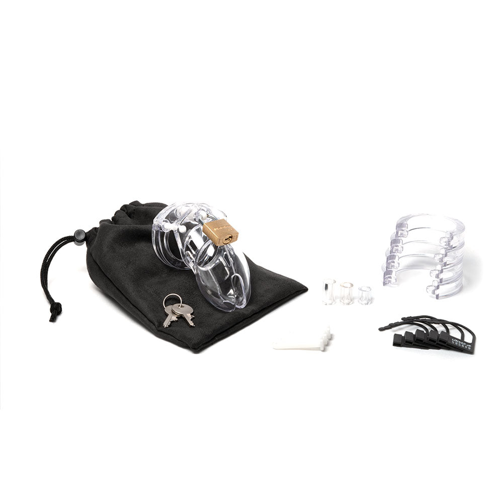 CB-6000S Chastity Cock Cage Kit – Clear