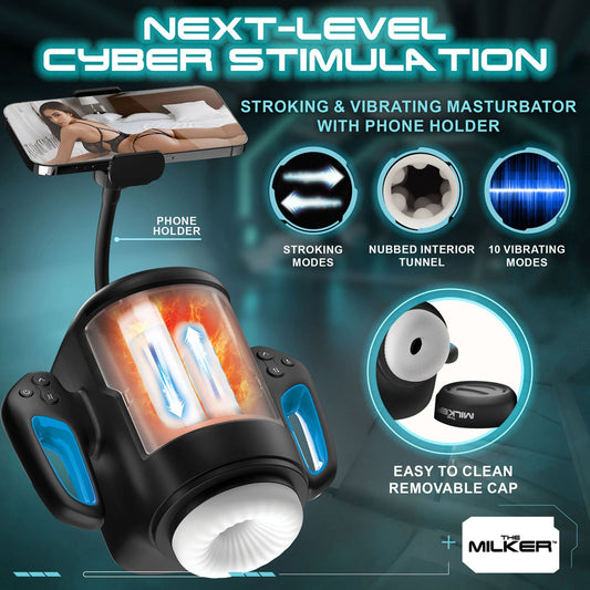 LoveBotz The Milker Cyber Milker - USB Rechargeable Male Masturbator