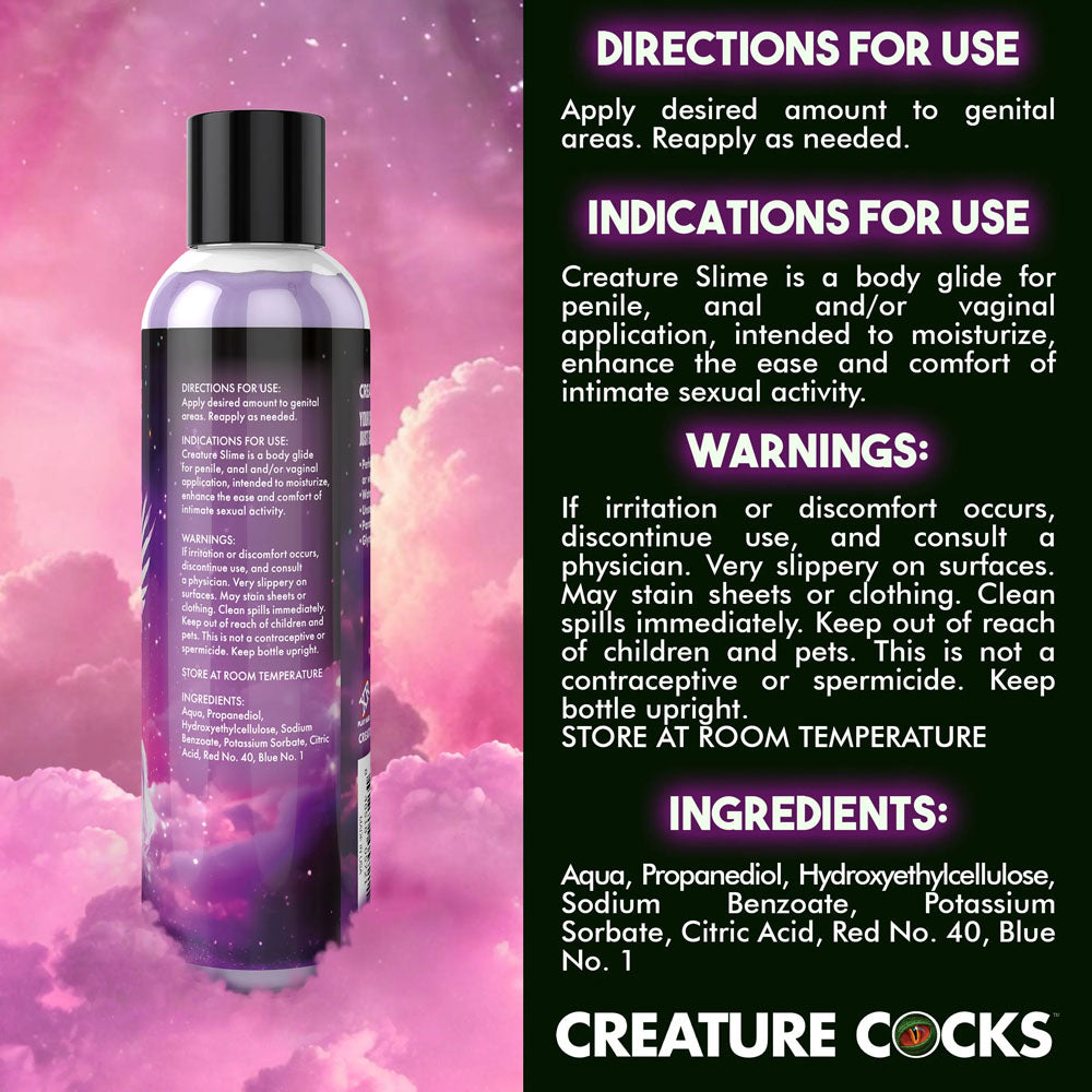 Creature Slime by Creature Cocks - Slime - Water Based Lubricant - 237 ml Bottle – Purple