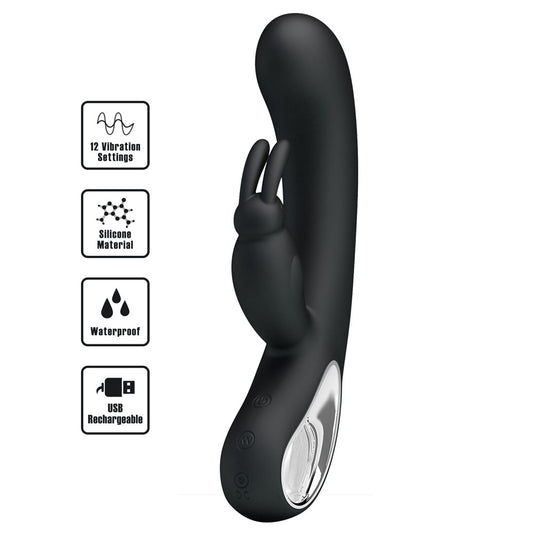 Party Up COLIN Rabbit Vibe - 21 cm USB Rechargeable Rabbit Vibrator
