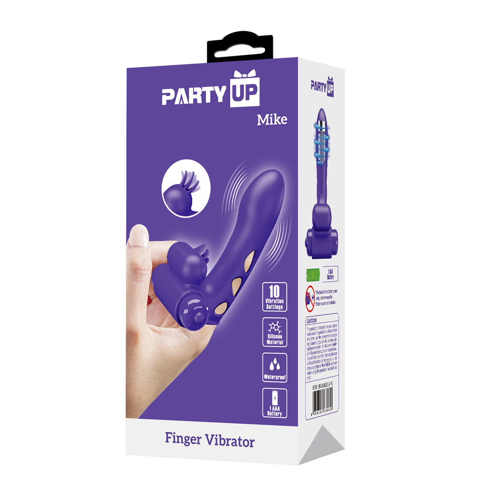 Party Up MIKE Finger Vibe - Vibrating Finger Vibrator