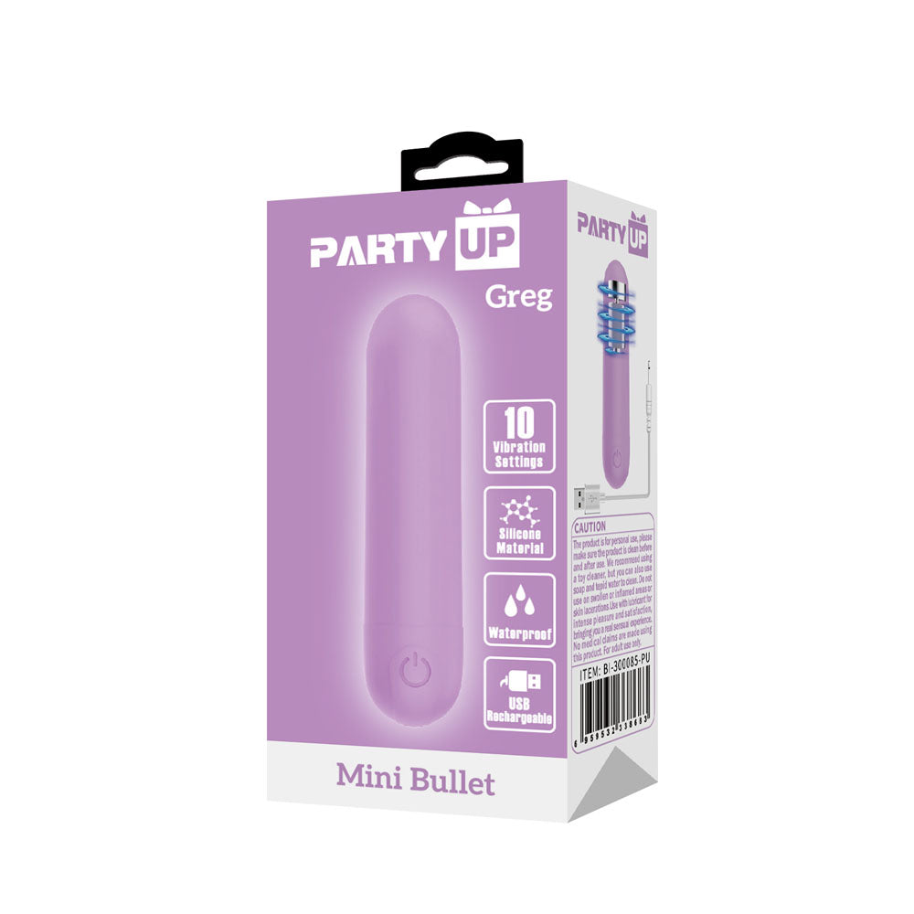 Party Up GREG Mini Bullet - 8 cm USB Rechargeable Bullet