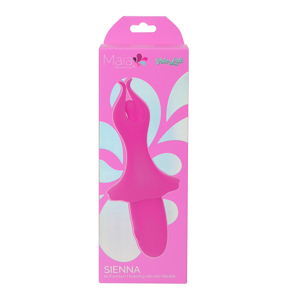 Maia SIENNA - 15.2 cm USB Rechargeable Fluttering Bullet – Pink