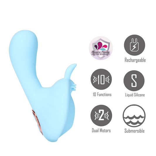 Maia AVERI - USB Rechargeable Vibrator – Blue