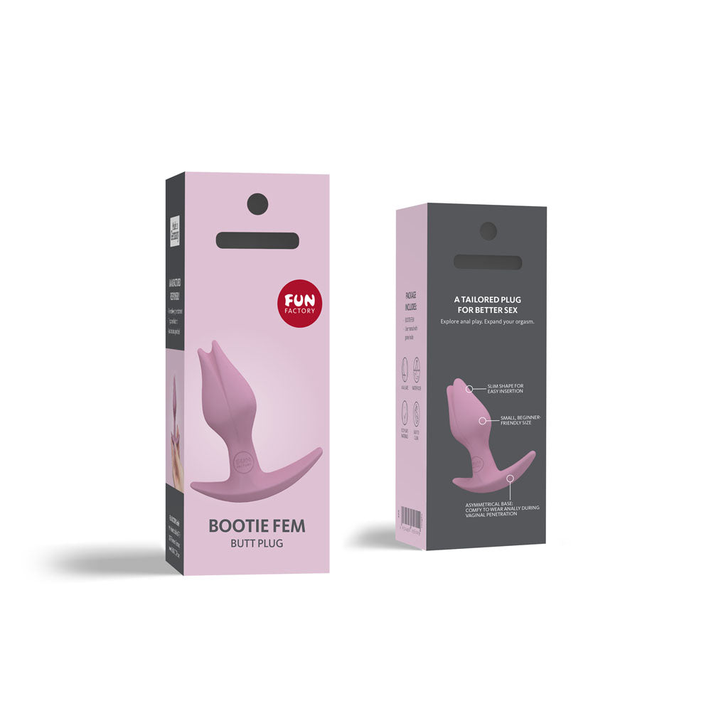 Fun Factory BOOTIE FEM rose - Rose 8.5 cm Butt Plug for Women