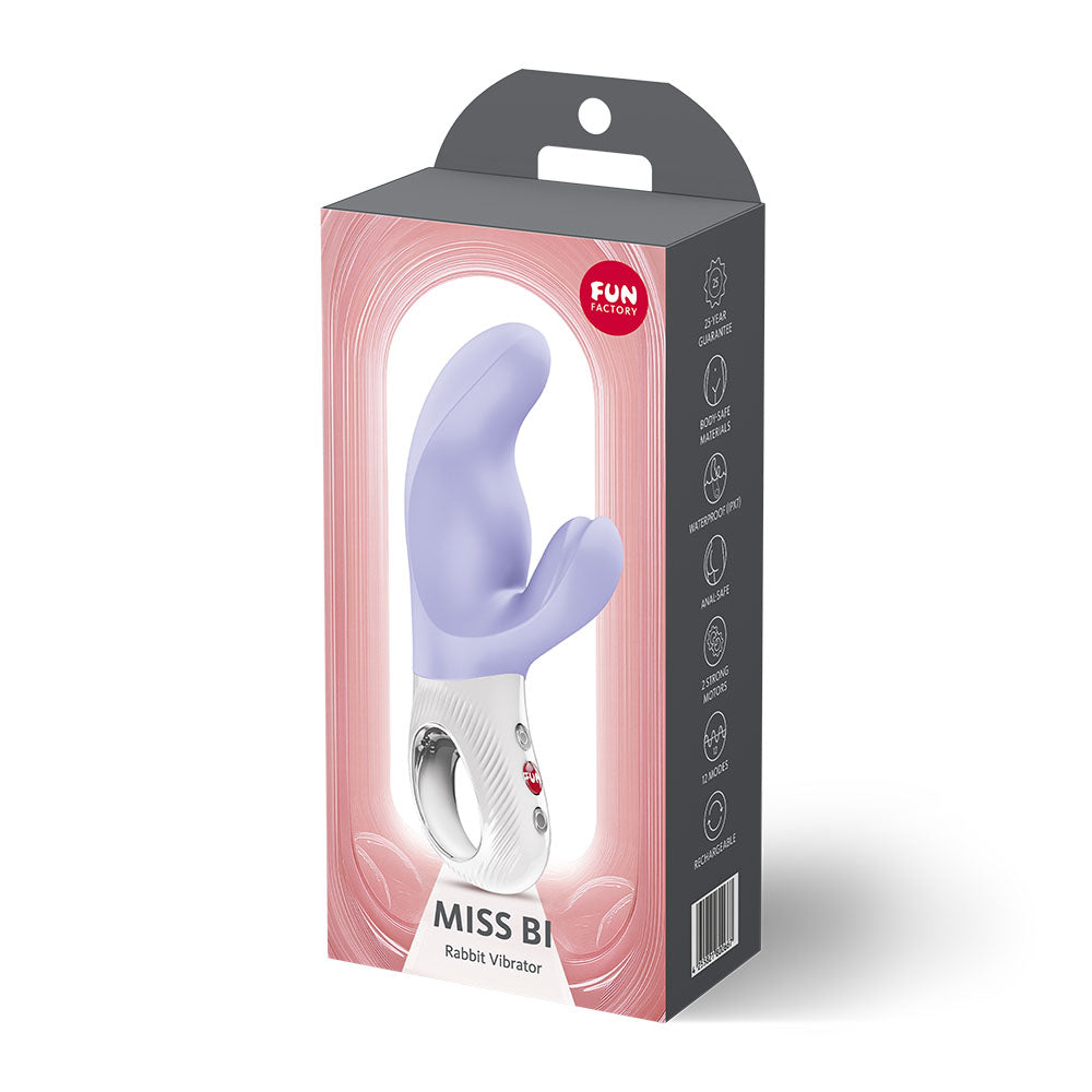 Fun Factory MISS BI - 17 cm USB-C Rechargeable Vibrator – Purple