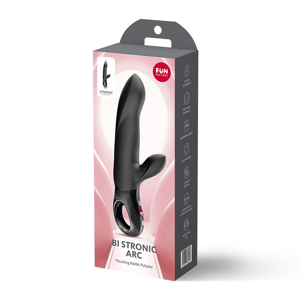 Fun Factory BI STRONIC ARC - 21.6 cm USB-C Rechargeable Thrusting Vibrator