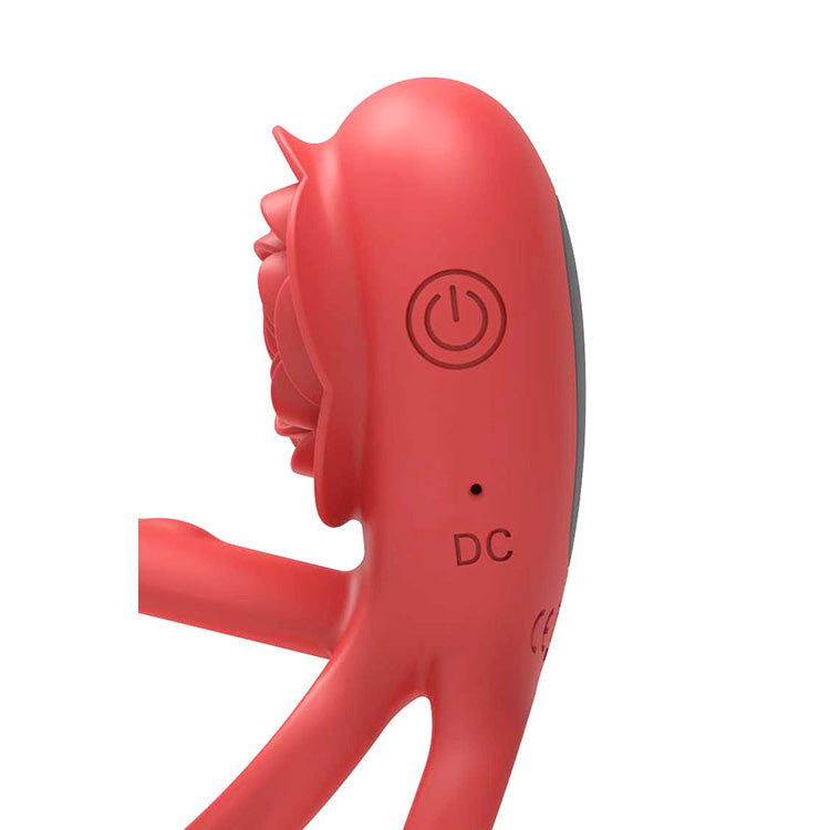 Adam & Eve Rose Vibrating Double Ring