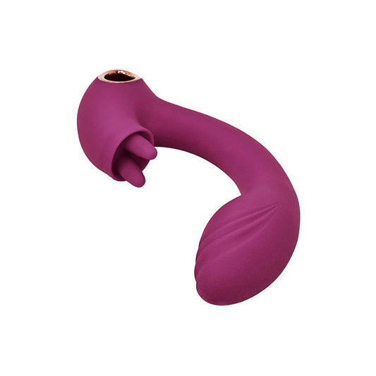 Adam & Eve ROSE GOLD CLIT TICKLER - 22 cm USB Rechargeable Rabbit Vibrator
