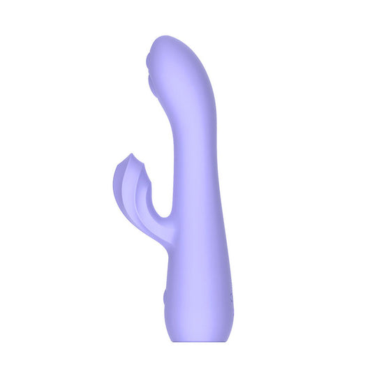 Adam & Eve GROOVY GLOW-UPS Wavie - 16.5 cm USB Rechargeable Rabbit Vibrator