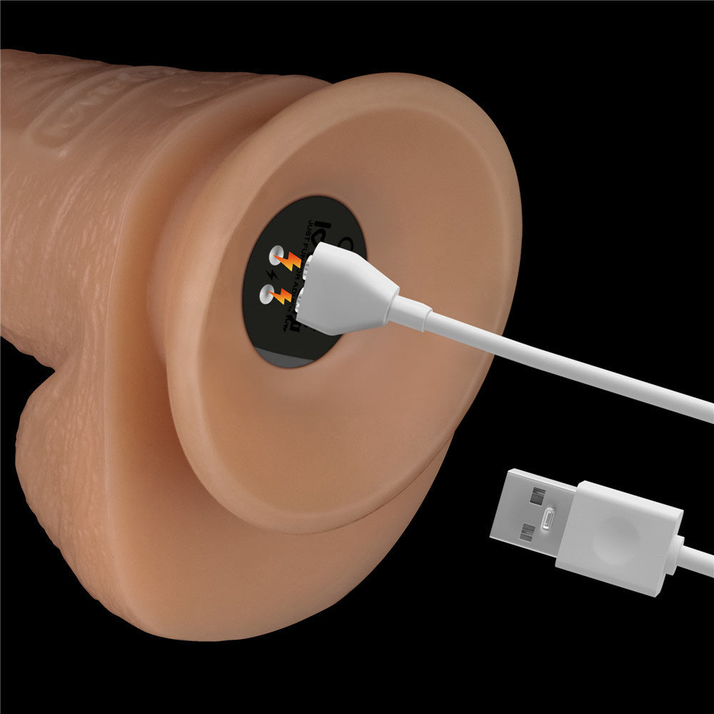 8 Inch Power Basics - 20 cm USB Rechargeable Vibrating Dong