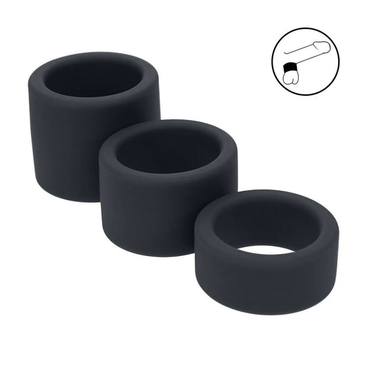 LEVELZ Liquid Silicone Ball Strap Set of 3 - Ball Stretchers - Set of 3 Sizes