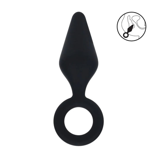 LEVELZ Silicone Anal Plug with Loop - Medium - Medium Butt Plug