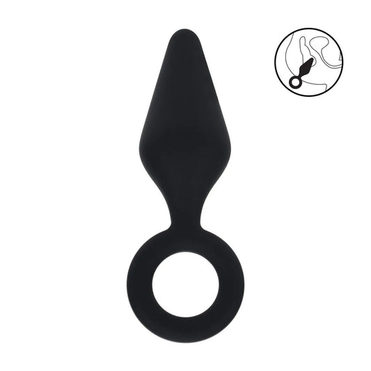 LEVELZ Silicone Anal Plug with Loop - Large - Large Butt Plug