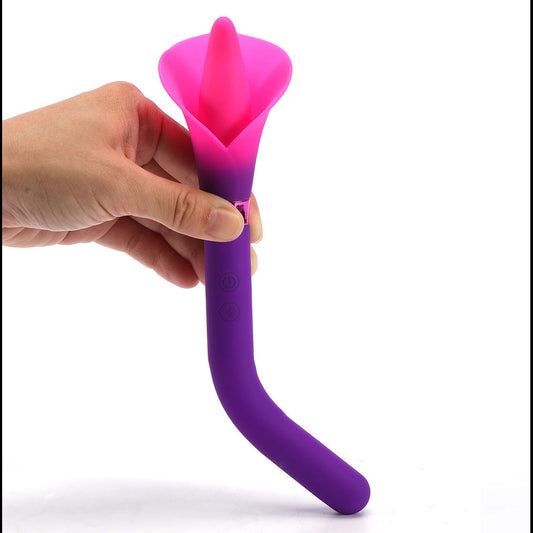 Maia VALA - /Pink 22.2 cm USB Rechargeable Flower Vibrator