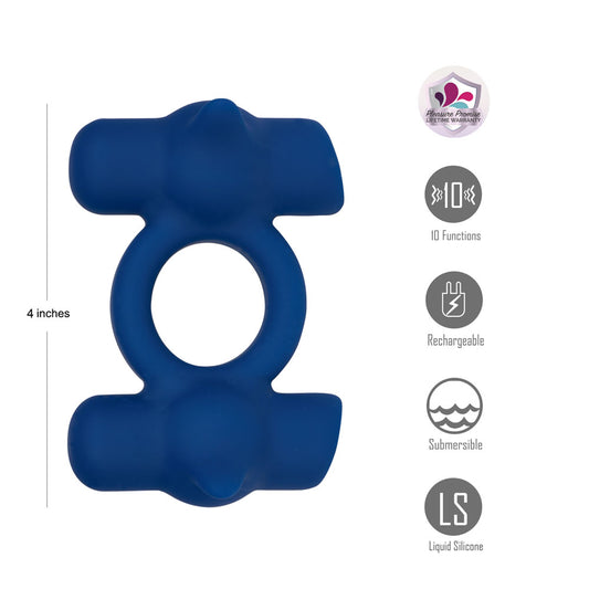 Maia RONAN - USB Rechargeable Dual Vibrating Cock Ring