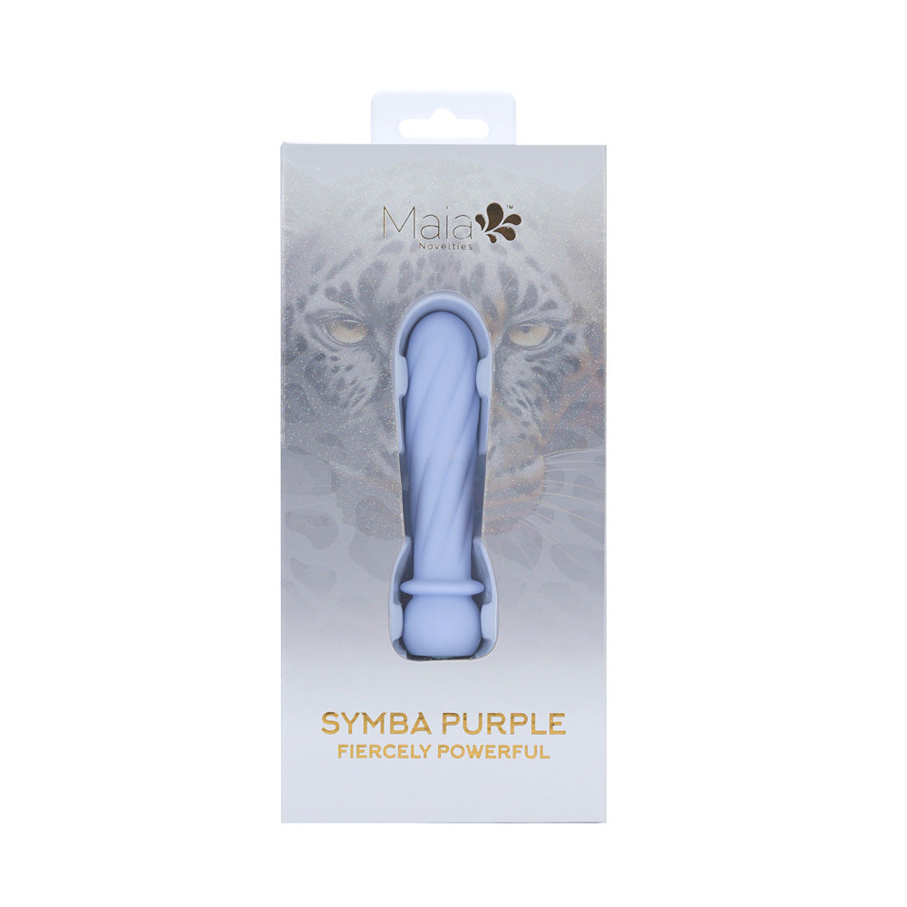 Maia SYMBA - 10.8 cm USB Rechargeable Powerful Bullet – Purple