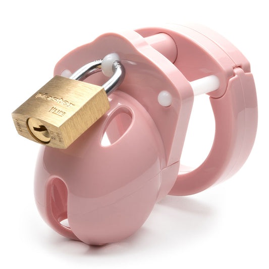 Mini-Me Black Chastity Cock Cage Kit – Pink