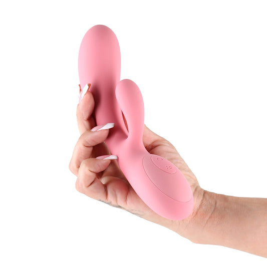 Lust-n-Dreams - Samba - Coral - 19.4 cm USB Rechargeable Rabbit Vibrator