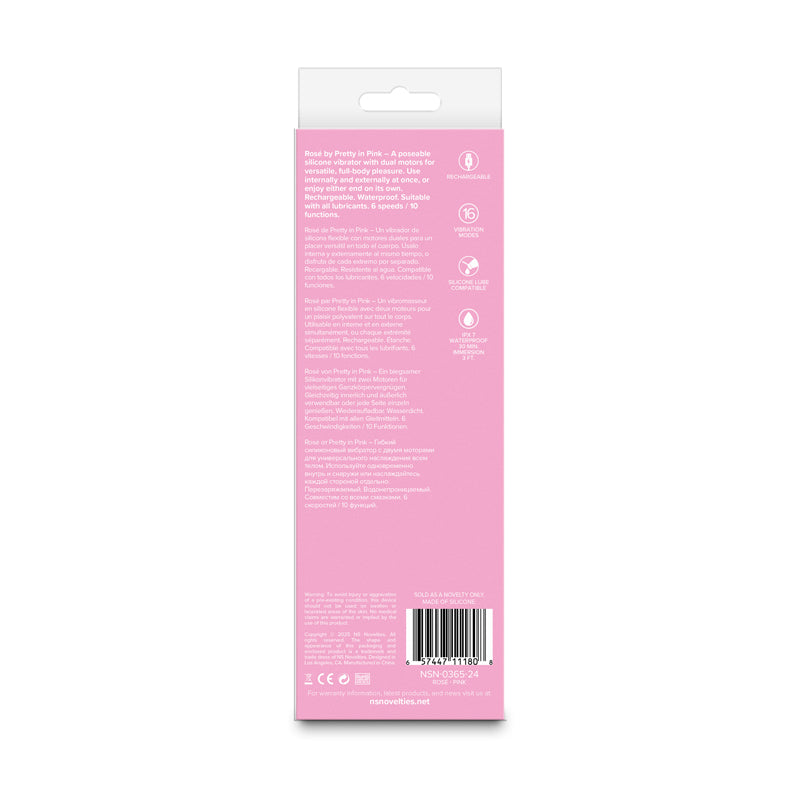 Pretty in Rose - 19.4 cm USB Rechargeable Vibrator