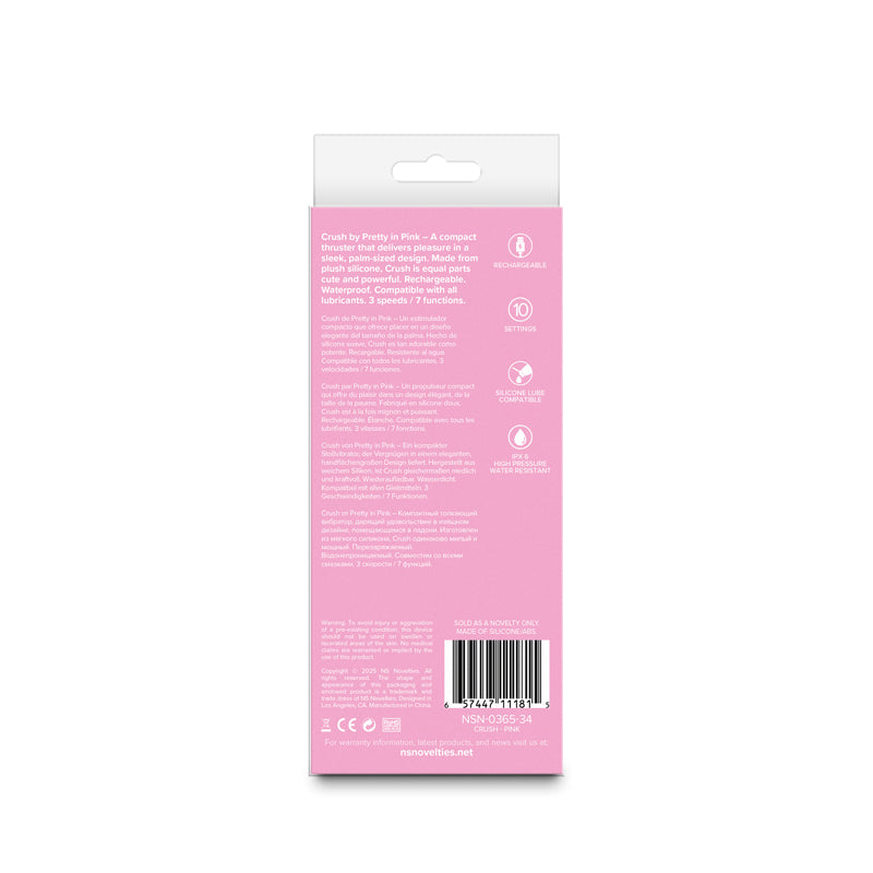 Pretty in Crush - 14.3 cm USB Rechargeable Vibrator