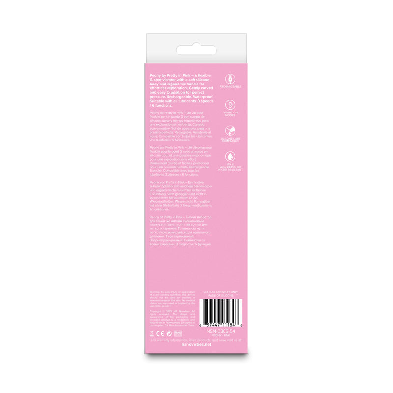 Pretty in Peony - 19.8 cm USB Rechargeable Vibrator