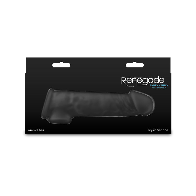 Renegade Annex - Thick - 18.6 cm Penis Extender Sleeve – Black