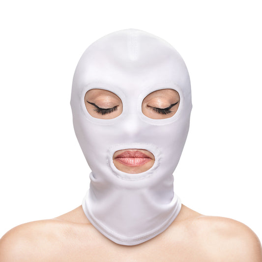 Fetish & Fashion - Eyes & Mouth Hood – White
