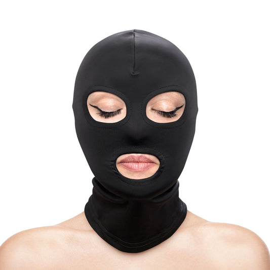 Fetish & Fashion - Eyes & Mouth Hood – Black