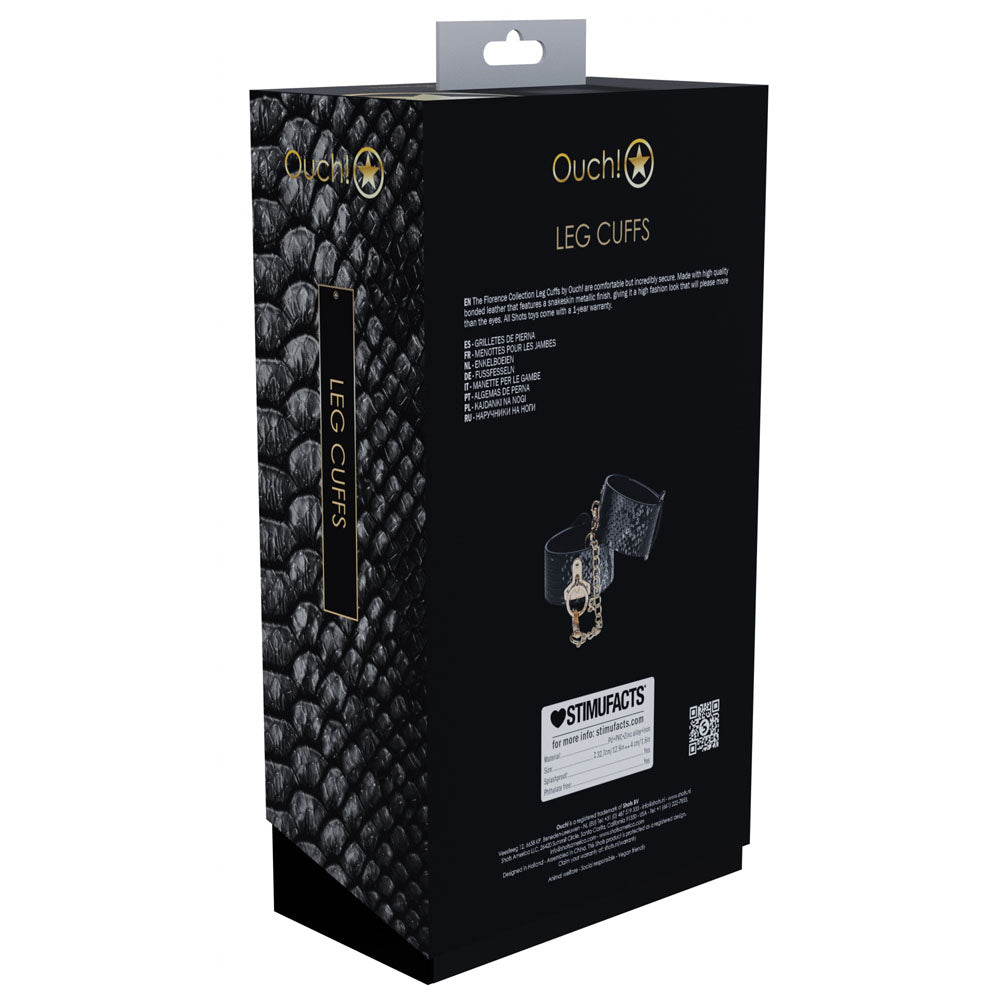 OUCH! Florence Collection - Leg Cuffs – Black