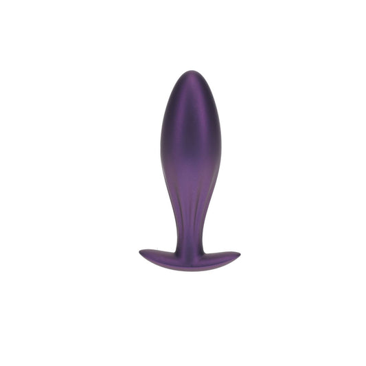OUCH! Oval Anal Plug - Metallic - Metallic 11.7 cm Butt Plug – Purple