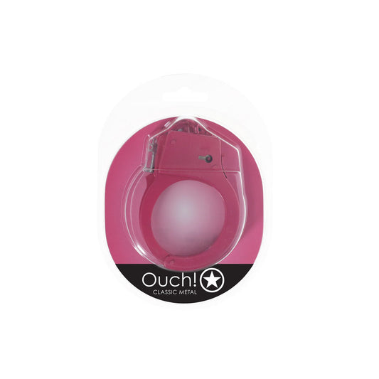 OUCH! Classic Metal Cuffs - Restraints – Pink