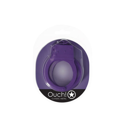 OUCH! Classic Metal Cuffs - Restraints – Purple