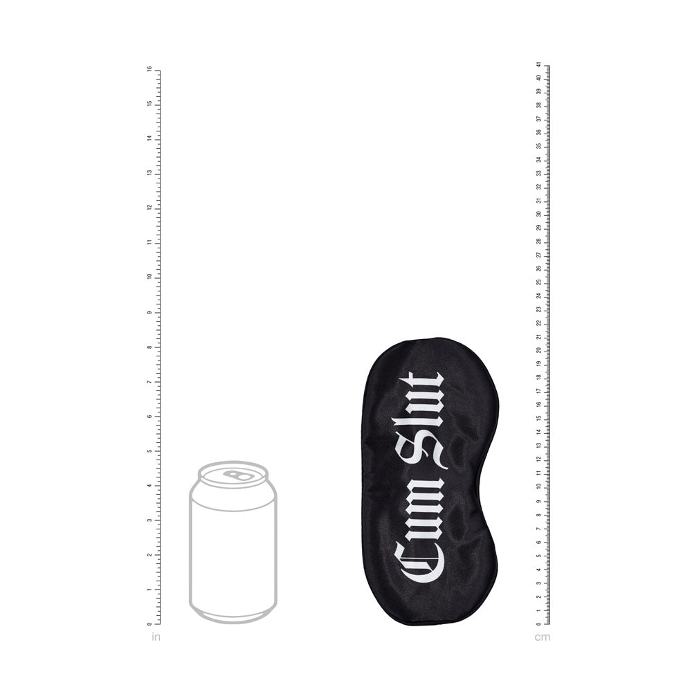 OUCH! Satin Mask - Cum Slut - Printed Eye Mask