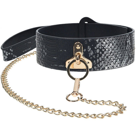 OUCH! Florence Collection - Collar with Leash – Black