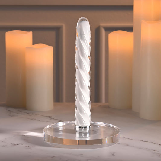 Playboy Pleasure IN A TWIST - Glass 17.5 cm USB Rechargeable Vibrator