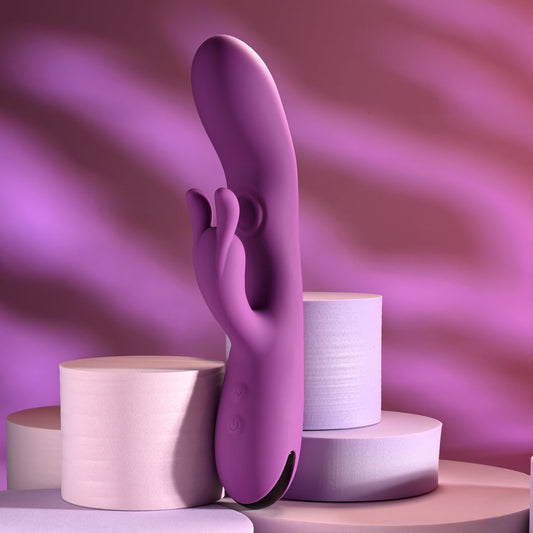 Playboy Pleasure BUSY BUNNY - 22.6 cm USB Rechargeable Rabbit Vibrator with Tapping Shaft