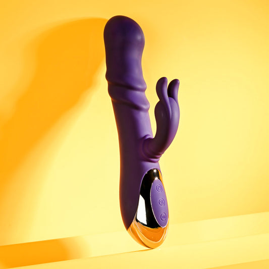 Playboy Pleasure BUNNY PUNCH - 24.4 cm USB Rechargeable Twirling Rabbit Vibrator