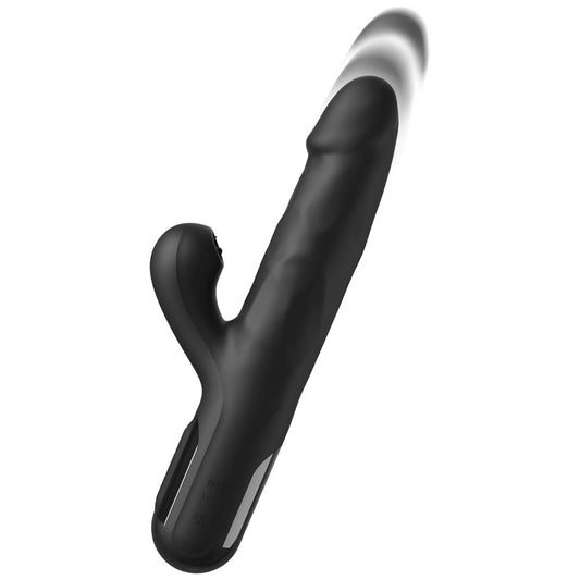 FFS Sonix Silicone Thruster - 22 cm USB Rechargeable Thrusting Vibrator with Flicking Clit Stim