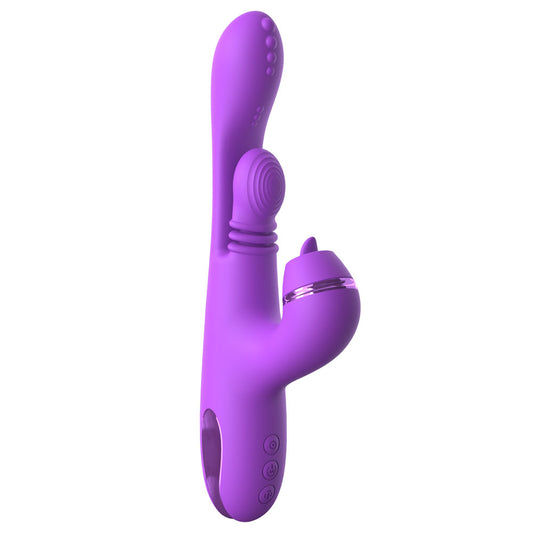 Fantasy For Her IntiMotion Pulse Pro - 24 cm USB Rechargeable Swirling & Flicking Rabbit Vibrator