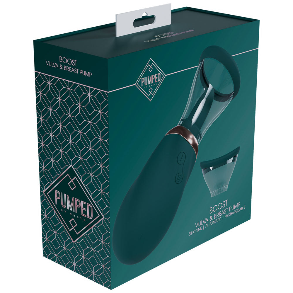 PUMPED Boost Auto Vulva & Brest Pump - USB Rechargeable Ladies Pump