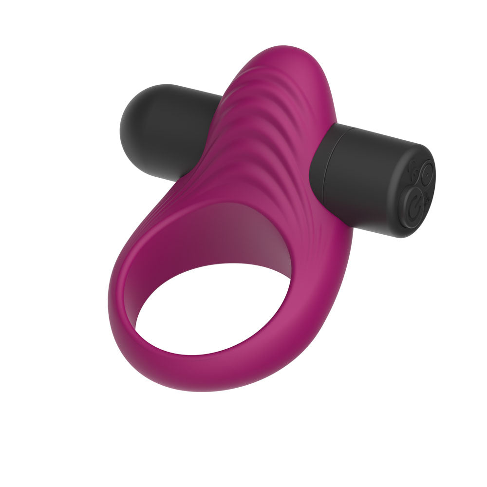 Passion Play Rechargeable Vibrating Ring PP0246 – Purple