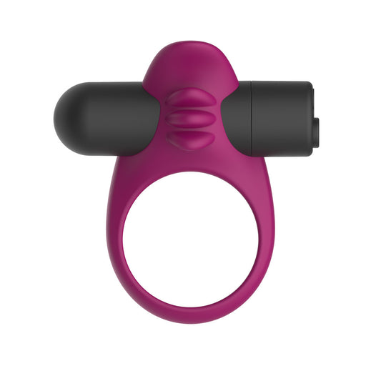 Passion Play Silicone Vibrating Cockring - USB Rechargeable Vibrating Penis Ring