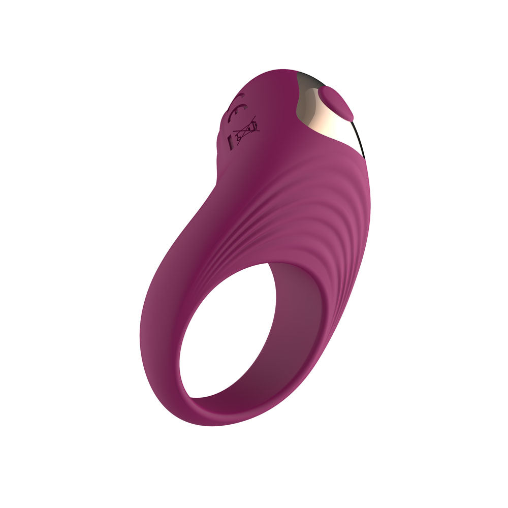 Passion Play Silicone Vibrating Cockring - USB Rechargeable Penis Ring