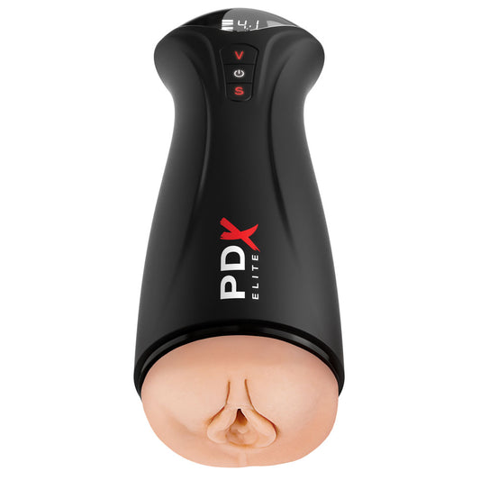 PDX Elite Fuck-Gasm - USB Rechargeable Sucking & Vibrating Auto Stroker