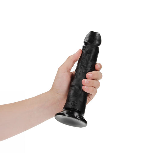 REALROCK Realistic Regular Curved Dildo with Suction Cup - 20 cm - 20 cm (8'') Dong