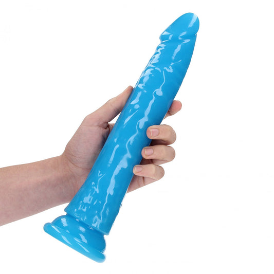 REALROCK 29 cm Slim Glow in the Dark Neon - Glow in Dark 29 cm (11'') Dong – Blue