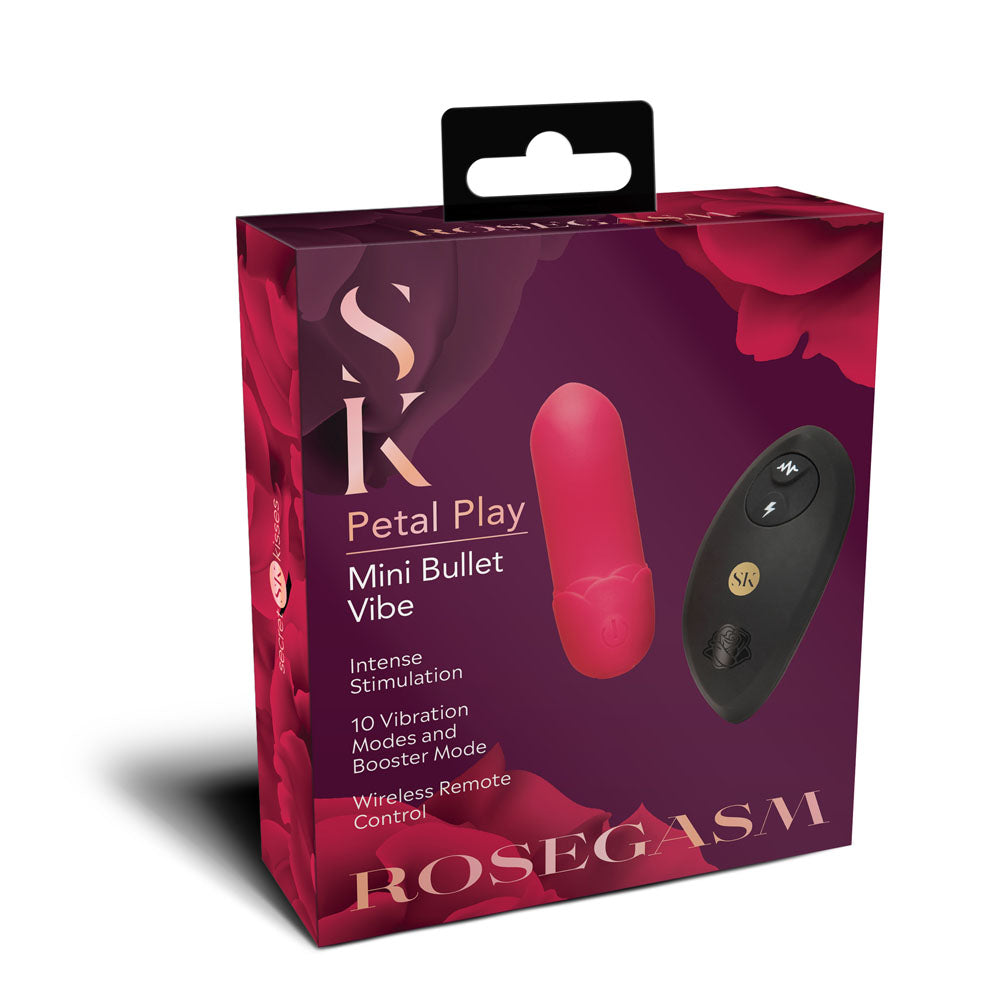 Rosegasm Petal Play Mini Bullet with Remote