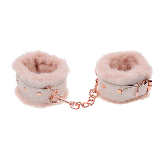 Sex & Mischief Peaches n CreaMe Fur Handcuffs